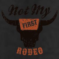 Retro Bull Skull Not My First Rodeo Western Country Cowboy Adult Drive Performance Visor
