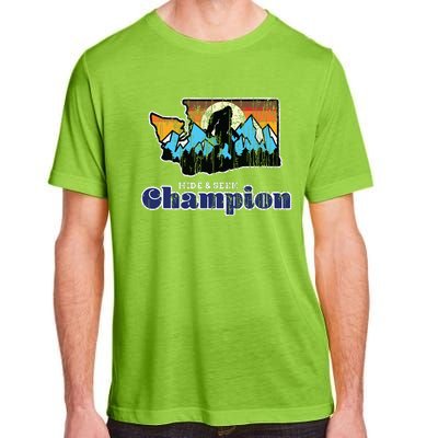 Retro Bigfoot State Of Washington Hide And Seek Champion Adult ChromaSoft Performance T-Shirt