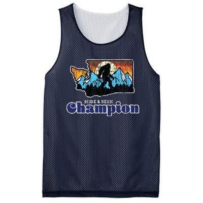 Retro Bigfoot State Of Washington Hide And Seek Champion Mesh Reversible Basketball Jersey Tank