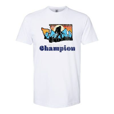 Retro Bigfoot State Of Washington Hide And Seek Champion Softstyle CVC T-Shirt