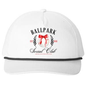 Retro Ballpark Social Club Est 1846 Baseball Snapback Five-Panel Rope Hat