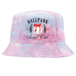 Retro Ballpark Social Club Est 1846 Baseball Tie-Dyed Bucket Hat