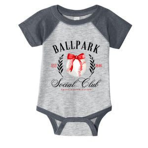 Retro Ballpark Social Club Est 1846 Baseball Infant Baby Jersey Bodysuit