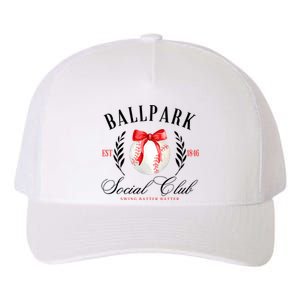 Retro Ballpark Social Club Est 1846 Baseball Yupoong Adult 5-Panel Trucker Hat