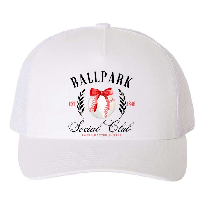 Retro Ballpark Social Club Est 1846 Baseball Yupoong Adult 5-Panel Trucker Hat