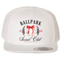 Retro Ballpark Social Club Est 1846 Baseball Wool Snapback Cap