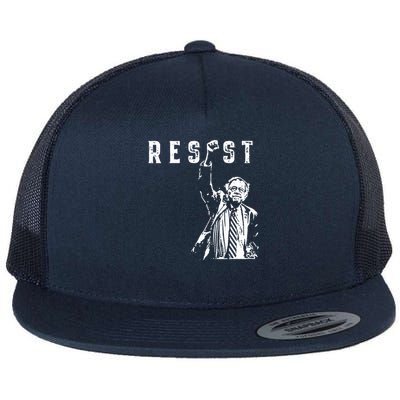 RESIST Bernie Sanders Freedom US National Service Protest Flat Bill Trucker Hat