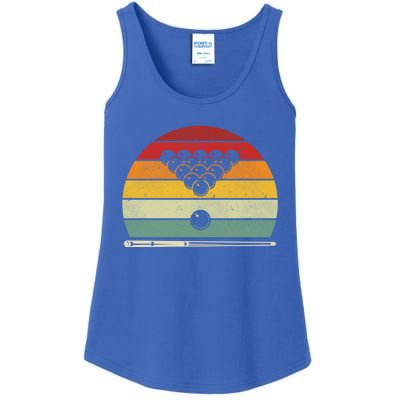 Retro Billiards Sunset Vintage Pool Hobby Sport Funny Bday Gift Ladies Essential Tank