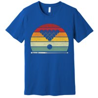 Retro Billiards Sunset Vintage Pool Hobby Sport Funny Bday Gift Premium T-Shirt