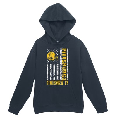 Retro Baseball Style Pittsburgh Logo Urban Pullover Hoodie