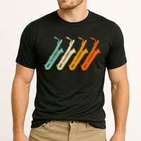 Retro Baritone Saxophone Gift For Bari Saxophonist Gift Cooling Performance Crew T-Shirt