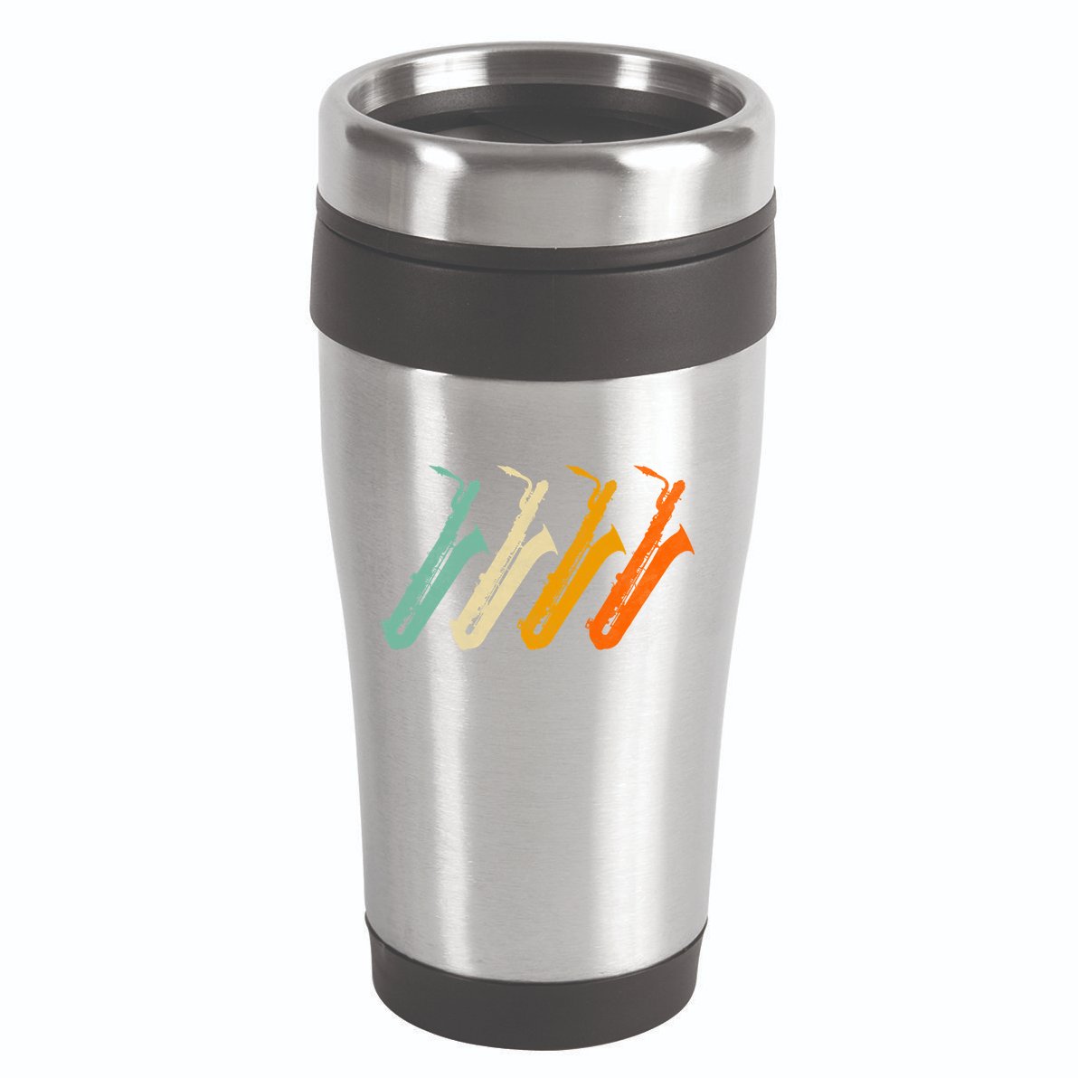 Retro Baritone Saxophone Gift For Bari Saxophonist Gift 16oz Travel Tumbler