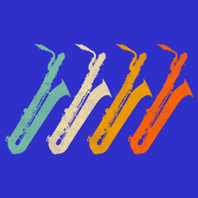 Retro Baritone Saxophone Gift For Bari Saxophonist Gift T-Shirt