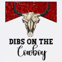 Retro Bull Skull Dibs On The Cowboy Western Country Cowboy Gift Visor