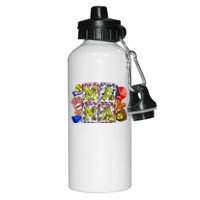 Retro Baseball Softball Mama Mom Life Mother’s Day Aluminum Water Bottle