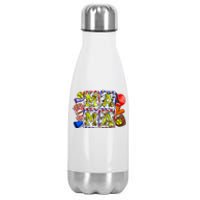 Retro Baseball Softball Mama Mom Life Mother’s Day Stainless Steel Insulated Water Bottle