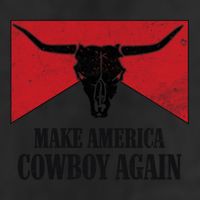 Retro Bull Skull Western Life Makes America A Cow Again Gift Hat