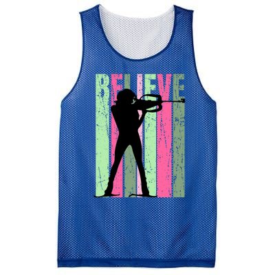 Retro Biathlon Shooting Guns Skiing Race Racing Win Gift Mesh Reversible Basketball Jersey Tank