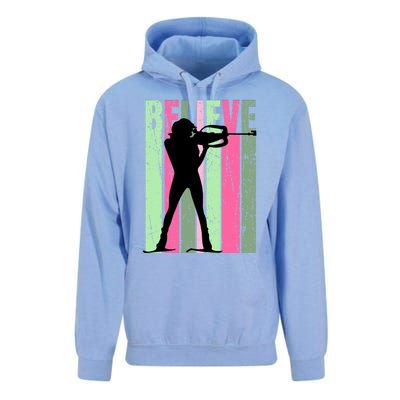 Retro Biathlon Shooting Guns Skiing Race Racing Win Gift Unisex Surf Hoodie