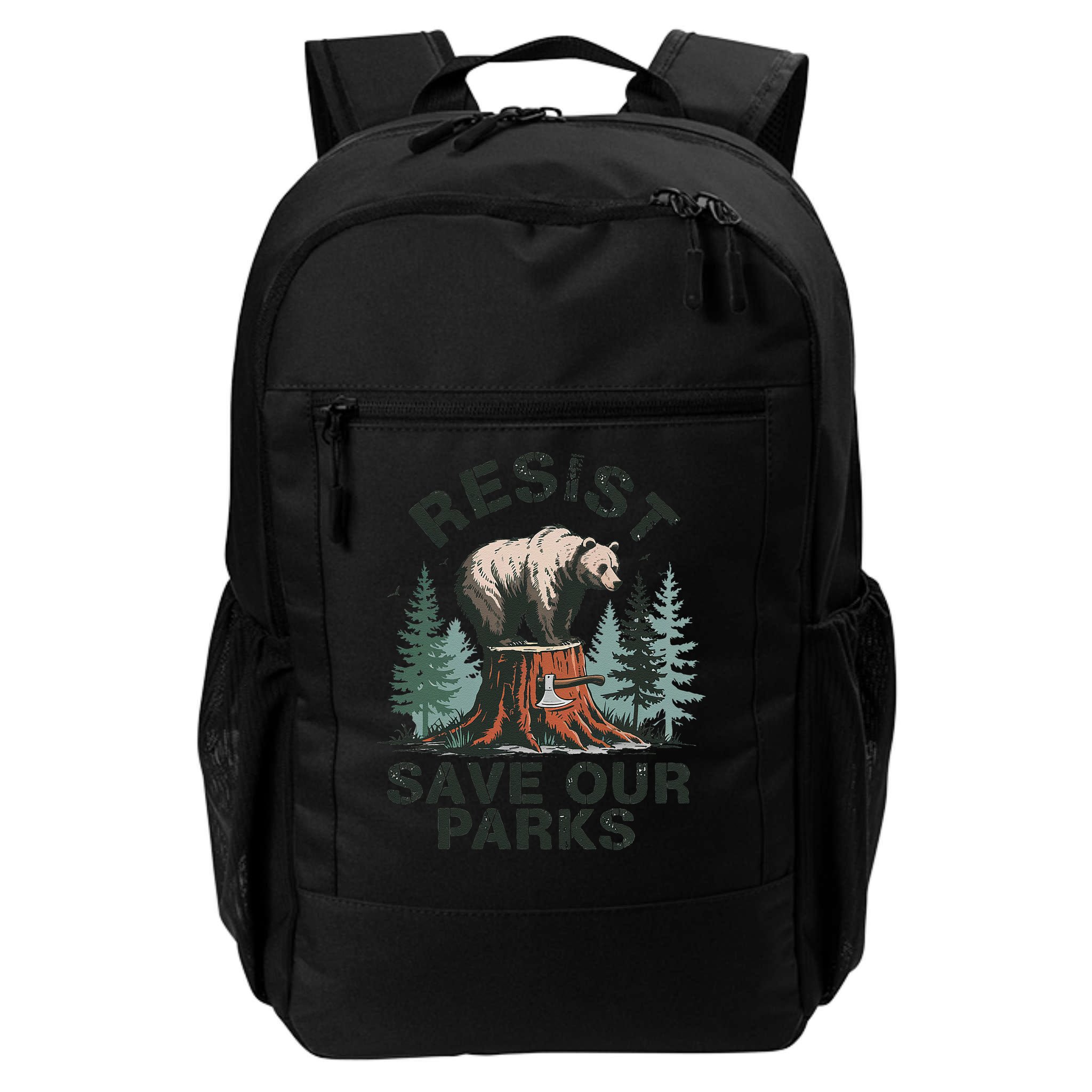Resist Bear - Save Our Parks Wildlife Protection Women Backpack