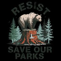 Resist Bear - Save Our Parks Wildlife Protection Women 16 in Basic Backpack