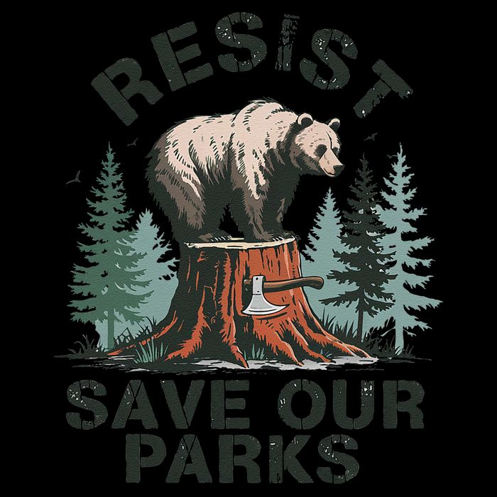 Resist Bear - Save Our Parks Wildlife Protection Women 16 in Basic Backpack