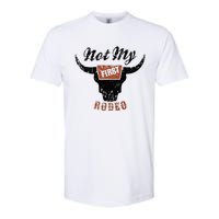 Retro Bull Skull Not My First Rodeo Western Country Cowboy Softstyle CVC T-Shirt