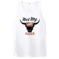 Retro Bull Skull Not My First Rodeo Western Country Cowboy PosiCharge Competitor Tank