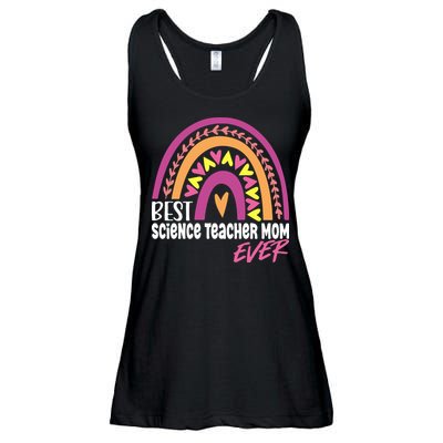 Rainbow Best Science Teacher Mom Ever Mother's Day Gift Ladies Essential Flowy Tank