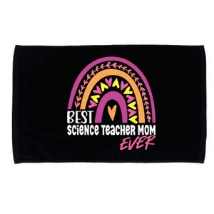 Rainbow Best Science Teacher Mom Ever Mother's Day Gift Microfiber Hand Towel