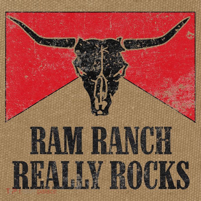 Retro Bull Skull Western Life Country Ram Ranch Rockin' Vibes Cotton Canvas Backpack