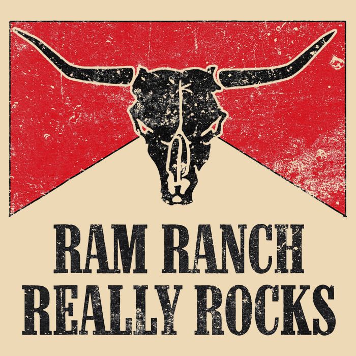 Retro Bull Skull Western Life Country Ram Ranch Rockin' Vibes Bag