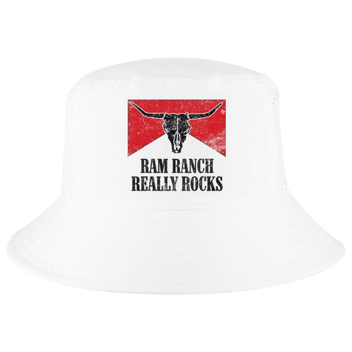 Retro Bull Skull Western Life Country Ram Ranch Rockin' Vibes Cool Comfort Performance Bucket Hat