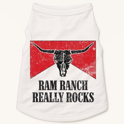 Retro Bull Skull Western Life Country Ram Ranch Rockin' Vibes Doggie Tank