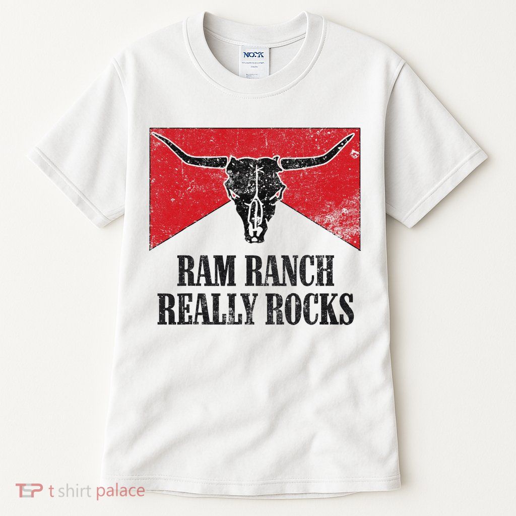 Retro Bull Skull Western Life Country Ram Ranch Rockin' Vibes Tall T-Shirt