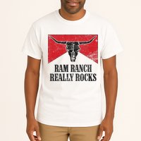 Retro Bull Skull Western Life Country Ram Ranch Rockin' Vibes Tall T-Shirt