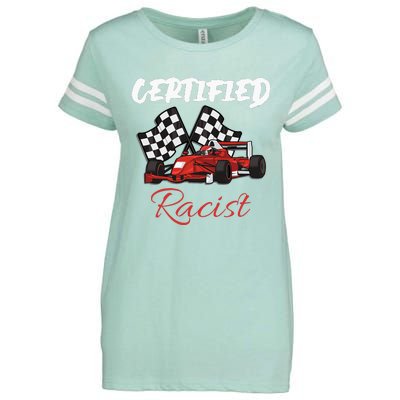 Racer Boost Speedster Certified Retro Racist Certified Race Enza Ladies Jersey Football T-Shirt