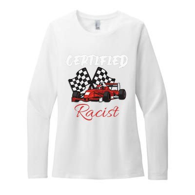 Racer Boost Speedster Certified Retro Racist Certified Race Womens CVC Long Sleeve Shirt