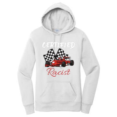 Racer Boost Speedster Certified Retro Racist Certified Race Women's Pullover Hoodie