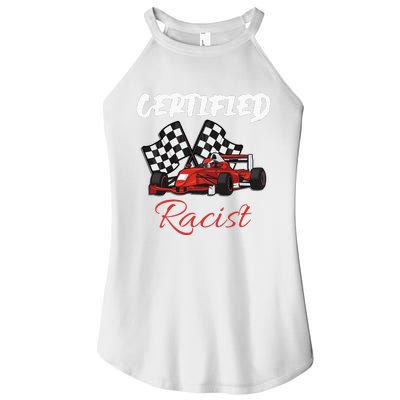 Racer Boost Speedster Certified Retro Racist Certified Race Women's Perfect Tri Rocker Tank