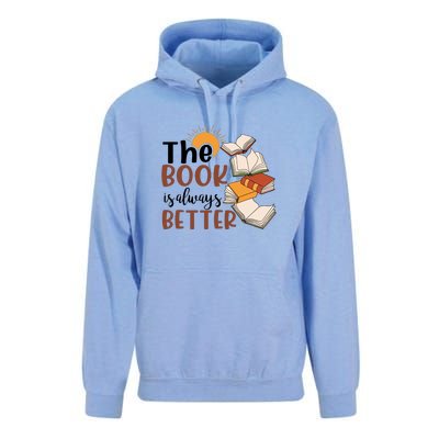 Reading Books The Book Is Always Better Gift Cute Reading Unisex Surf Hoodie