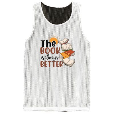 Reading Books The Book Is Always Better Gift Cute Reading Mesh Reversible Basketball Jersey Tank