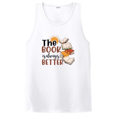 Reading Books The Book Is Always Better Gift Cute Reading PosiCharge Competitor Tank