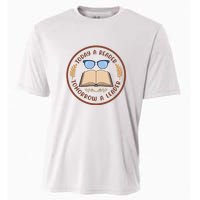 Reading Books Today A Reader Tomorrow A Leader Gift Cute Reading Cooling Performance Crew T-Shirt