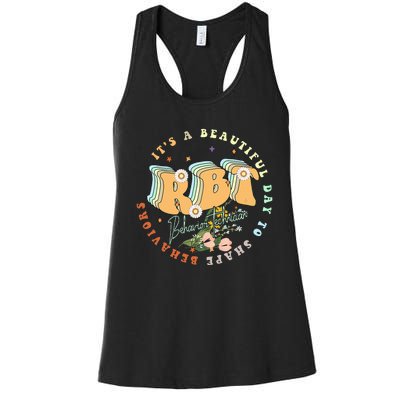 Registered Behavior Technician Rbt Behavior Therapist Aba Women's Racerback Tank