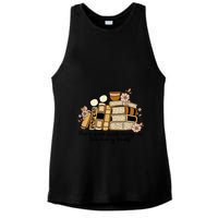 Reading Books There Is Non Such Thing As Too Many Books Gift Ladies PosiCharge Tri-Blend Wicking Tank