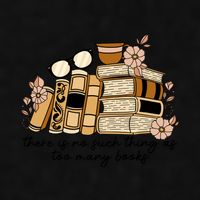 Reading Books There Is Non Such Thing As Too Many Books Gift Ladies PosiCharge Tri-Blend Wicking Tank