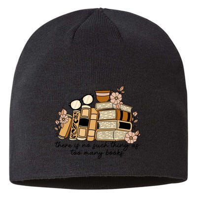 Reading Books There Is Non Such Thing As Too Many Books Gift Sustainable Beanie
