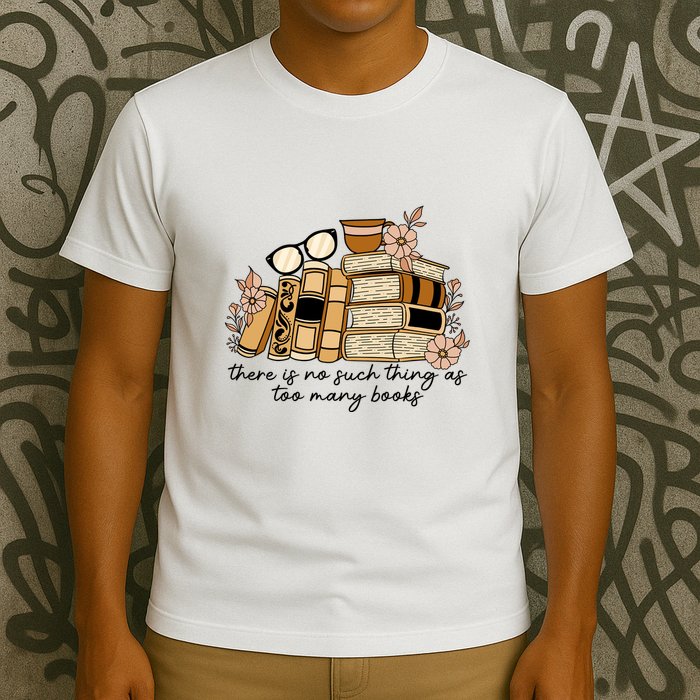 Reading Books There Is Non Such Thing As Too Many Books Gift T-Shirt