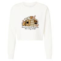 Reading Books There Is Non Such Thing As Too Many Books Gift Cropped Pullover Crew